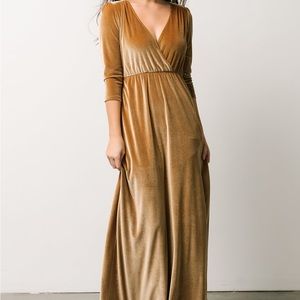Like New Gold Velvet Baltic Born Maxi. EUC - worn once. Large.